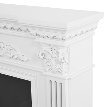 Semineu electric premium MARSEILLE, 1200 x 1020 x 330 mm, alb - 1