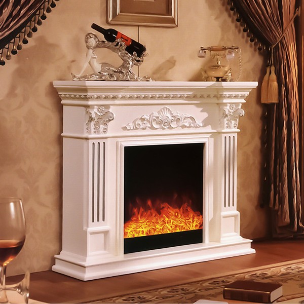 Semineu electric premium MARSEILLE, 1200 x 1020 x 330 mm, alb - 1