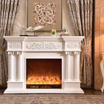 Semineu electric premium MONTECARLO, 1800 x 1260 x 380 mm, alb - 1
