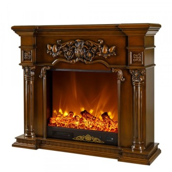 Semineu electric premium SAVAGE, 1200 x 1020 x 330 mm, maro nuc - 1