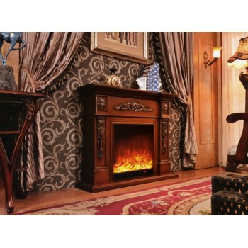 Semineu electric premium SIENA, 1000 x 800 x 330 mm, maro nuc - 1