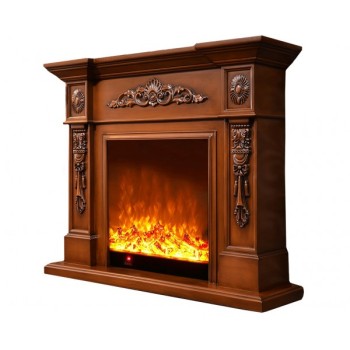 Semineu electric premium SIENA, 1000 x 800 x 330 mm, maro nuc - 1