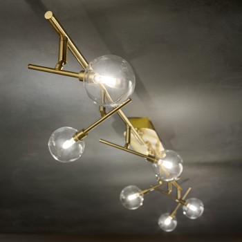 Plafoniera MARACAS PL6 200361 Ideal Lux, auriu satinat - 1