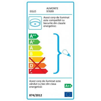 Plafoniera ALMONTE 97699 EGLO, G9 8X3W, crom - 1