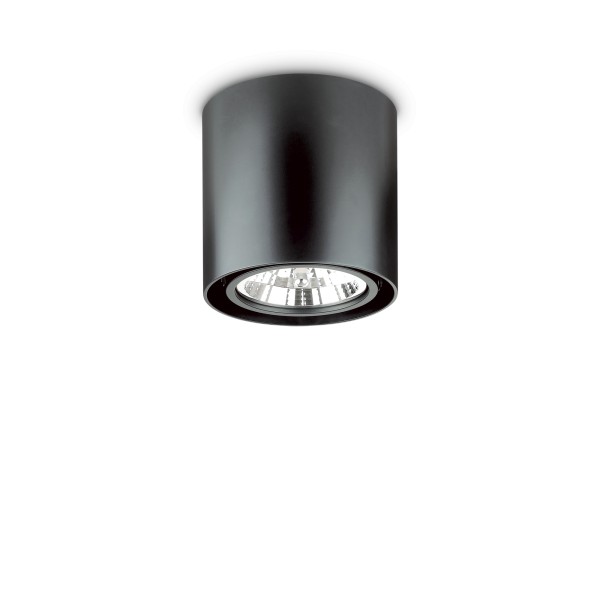 Spot rotund MOOD PL1 243450 Ideal Lux, D15, GU10, 1x50W,  negru - 1