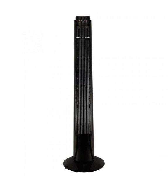 Ventilator de podea turn Home TWFR 93, 3 trepte de ventilatie, 50W, cu telecomanda, negru - 1