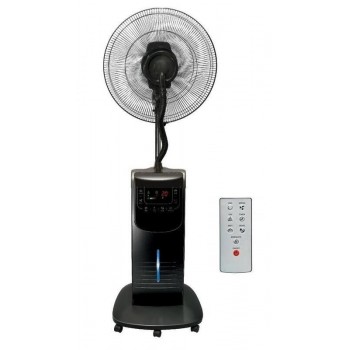 Ventilator de podea cu umidificator Home SFM 42/BK, 3 trepte de ventilatie, 90W, cu telecomanda, negru - 1