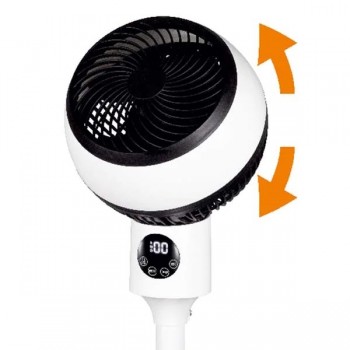 Ventilator cu picior Home SFR 20, 3 trepte de ventilatie, 50W, cu telecomanda, alb - 1