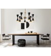 Lustra Vesper MAYTONI, D91 E14, 14x40W, negru-gold-MOD108PL-14GB