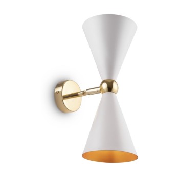 Aplica de perete Vesper MAYTONI, E14, 2x40W, alb-gold-MOD108WL-02WG - 1