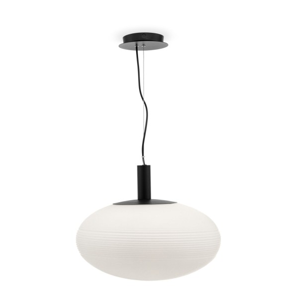 Pendul Perlas MAYTONI, D43, E27, 1x60W, negru-alb, P062PL-01W - 1