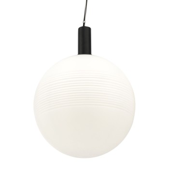 Pendul Perlas MAYTONI, D28, E27, 1x60W, negru-alb, P061PL-01W - 1