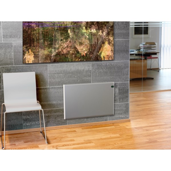 Convector electric ADAX NEO BASIC NP 14 KDT, 1400W, Incalzitor Eficient Energetic, Termostat Digital, 5 Ani Garantie, Argintiu -