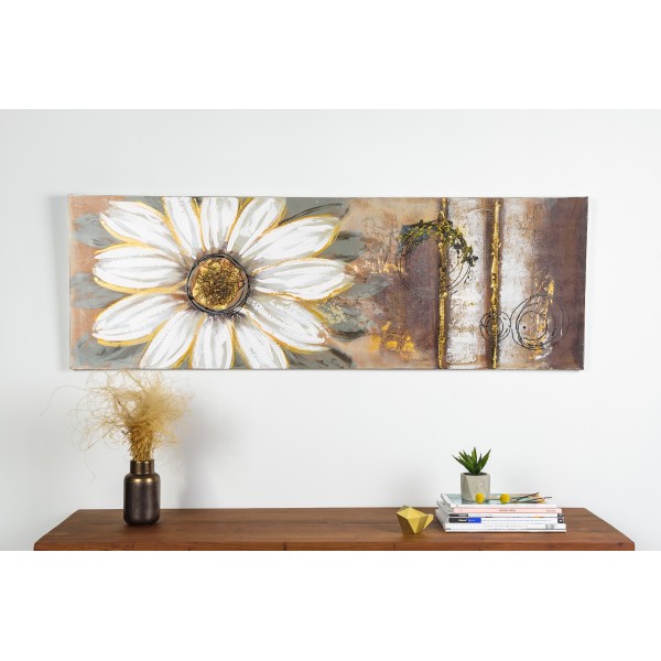 Tablou pictat manual Margaret, dimensiunea 50x150cm - 1
