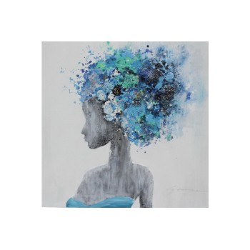Tablou pictat manual Isabelle, dimensiunea 60x60cm - 1