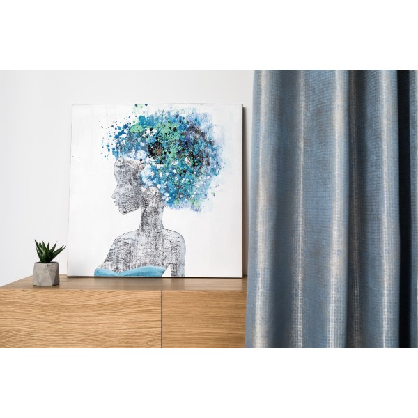 Tablou pictat manual Isabelle, dimensiunea 60x60cm - 1