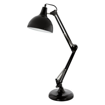 Lampa de birou BORGILLIO 94697 EGLO, E27 1X40W, Otel, Negru - 1