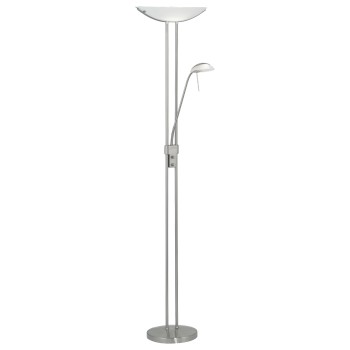 Lampa de podea BAYA 85971 EGLO, Otel Nichel mat, Sticlă satinată Alb - 1