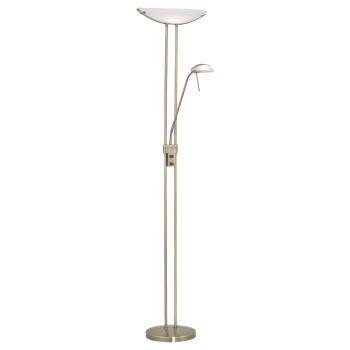 Lampa de podea BAYA 85974 EGLO, Oțel Bronz, Sticlă satinată Alb - 1