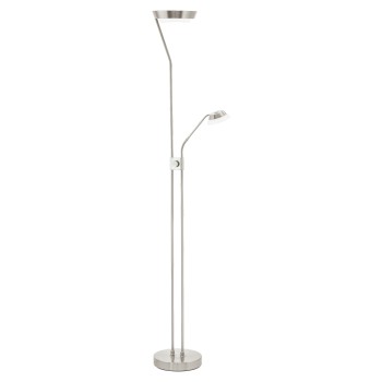 Lampa de podea SARRIONE 93713 EGLO, LED 24,5W 2310lm 3000K, Oțel Nichel Mat - 1