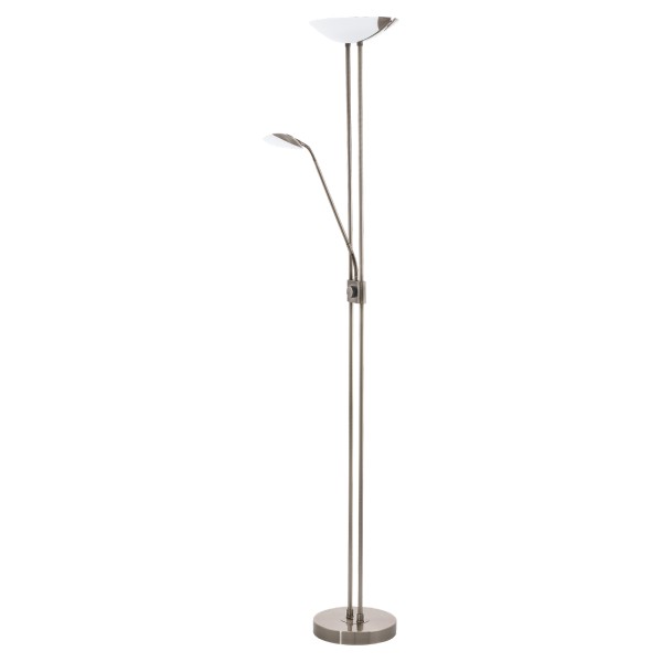 Lampa de podea BAYA LED 93876 EGLO, LED 25W 2440lm 3000K,Oțel Bronz, Sticlă satinată Alb - 1