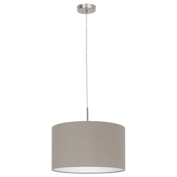 Pendul PASTERI 31572 EGLO, E27 1X60W, Ø380mm, Gri Maroniu - 1