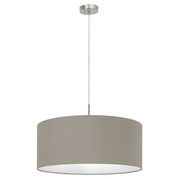 Pendul PASTERI 31576 EGLO, E27 1X60W, Ø530mm, Gri Maroniu - 1