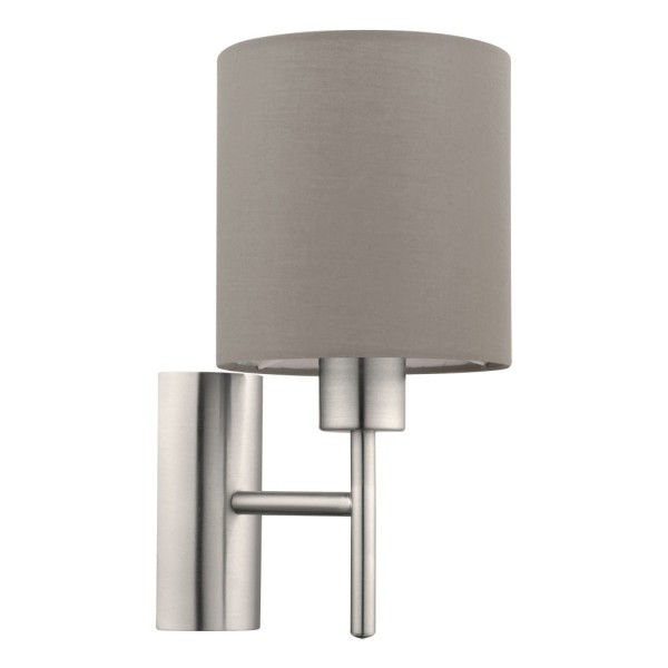 Aplica PASTERI 94925 EGLO, E27 1X60W,  Gri Maroniu - 1