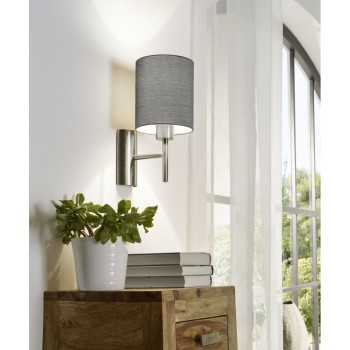 Aplica PASTERI 94926 EGLO, E27 1X60W, Gri - 1