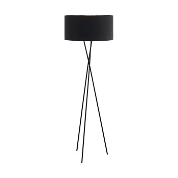 Lampa de podea FONDACHELLI 95541 EGLO, E27 1X60W, Otel, Textil, Negru-Cupru - 1