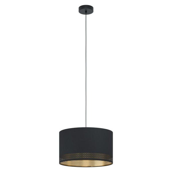 Pendul ESTEPERRA 99273 EGLO , E27 1X40W, Ø380mm, Negru, Auriu - 1