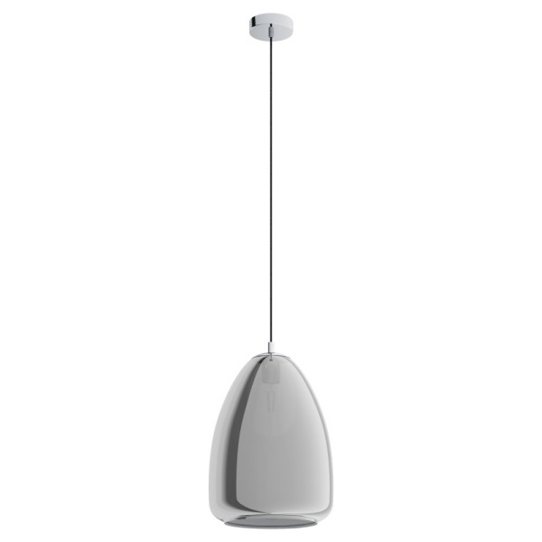 Pendul ALOBRASE 98614 EGLO, E27 1X40W, Ø300mm, Negru Transparent - 1