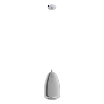 Pendul ALOBRASE 98615 EGLO, E27 1X40W, Ø200mm, Negru Transparent - 1