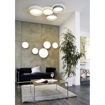 Plafoniera PALOMARO 93395 EGLO, LED 3X3.6W, 1110lm, 3000K, Ø320mm, Antracit - 1