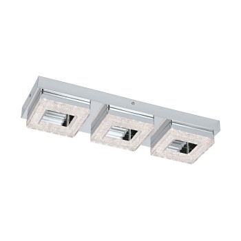 Plafoniera FRADELO 95656 EGLO, LED 3X3.5W, 1200lm, 3000K, Cristal, Crom, Transparent - 1