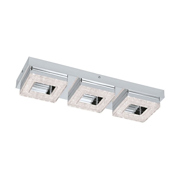 Plafoniera FRADELO 95656 EGLO, LED 3X3.5W, 1200lm, 3000K, Cristal, Crom, Transparent - 1