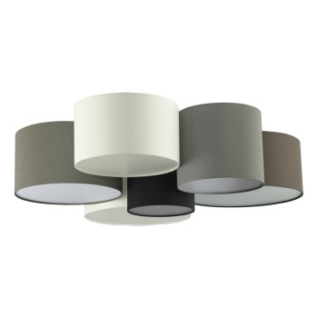 Plafoniera PASTORE 97838 EGLO, E27 6X40W, Ø990mm, Maro, Negru, Gri, Alb - 1