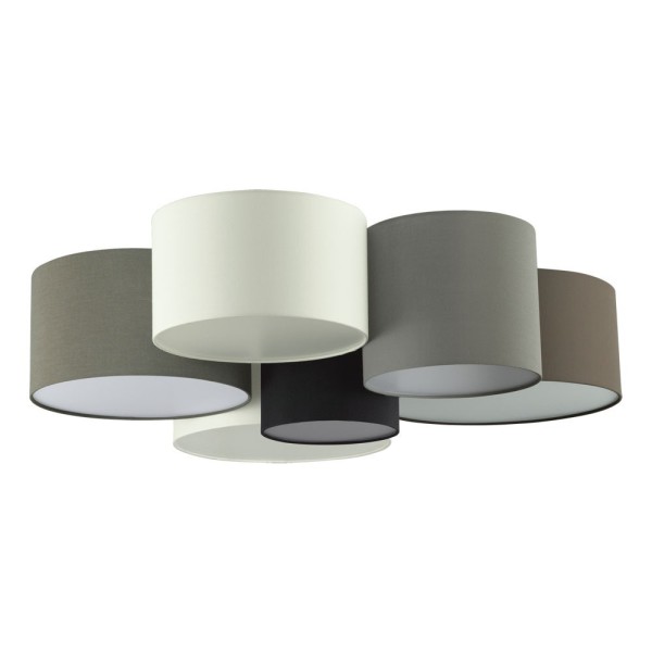 Plafoniera PASTORE 97838 EGLO, E27 6X40W, Ø990mm, Maro, Negru, Gri, Alb - 1