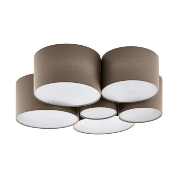 Plafoniera  PASTORE 1 98409 EGLO, E27 6X40W, Ø990mm, Gri Maroniu - 1