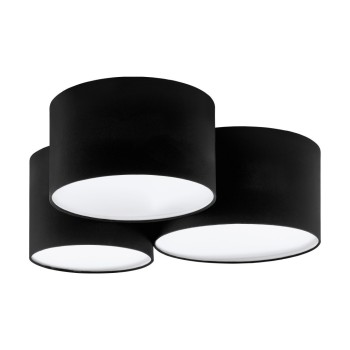 Plafoniera PASTORE 2 99508 EGLO, E27 3X60W, Negru, Alb - 1