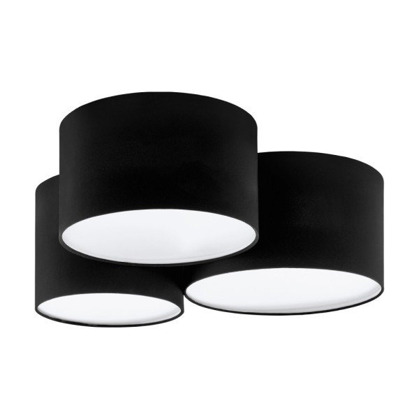 Plafoniera PASTORE 2 99508 EGLO, E27 3X60W, Negru, Alb - 1