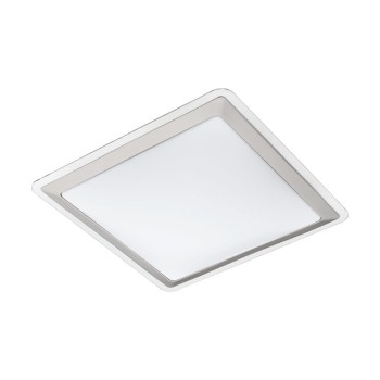 Plafoniera COMPETA 1 95679 EGLO, LED 21W, 2400lm, 3000K, Otel, Argintiu, Alb, Transparent - 1