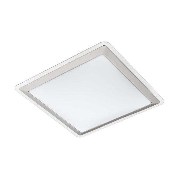 Plafoniera COMPETA 1 95679 EGLO, LED 21W, 2400lm, 3000K, Otel, Argintiu, Alb, Transparent - 1