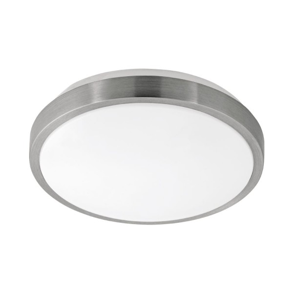 Plafoniera COMPETA 1 96032 EGLO, LED 15.6W, 1900lm, 3000K, Ø245mm, Otel, Alb, Nichel Mat - 1
