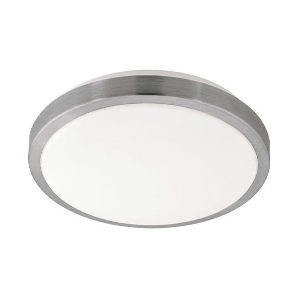 Plafoniera COMPETA 1 96033 EGLO, LED 18W, 2200lm, 3000K, Ø325mm, Otel, Alb, Nichel Mat - 1