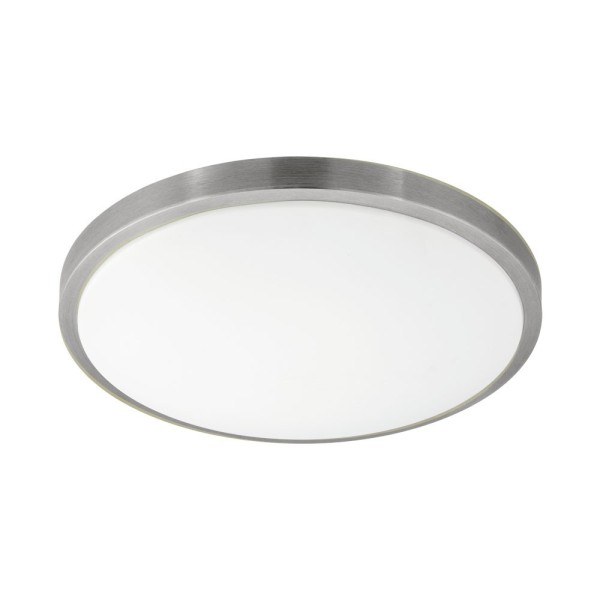 Plafoniera COMPETA 1 96034 EGLO, LED 20W, 2400lm, 3000K, Ø430mm, Otel, Nichel Mat, Alb - 1