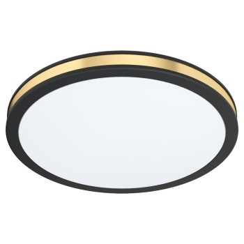 Plafoniera PESCAITO 99406 EGLO, LED 10W, 1100lm, 3000K, Ø280mm, Otel, Alb, Auriu - 1