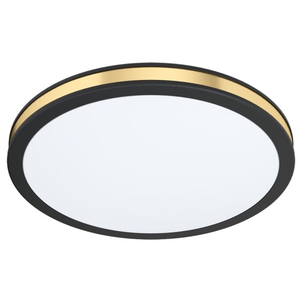 Plafoniera PESCAITO 99406 EGLO, LED 10W, 1100lm, 3000K, Ø280mm, Otel, Alb, Auriu - 1