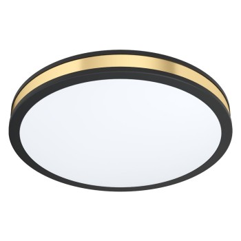 Plafoniera PESCAITO 99407 EGLO, LED 19.5W, 2300lm, 3000K, Ø380mm, Otel, Alb, Auriu - 1