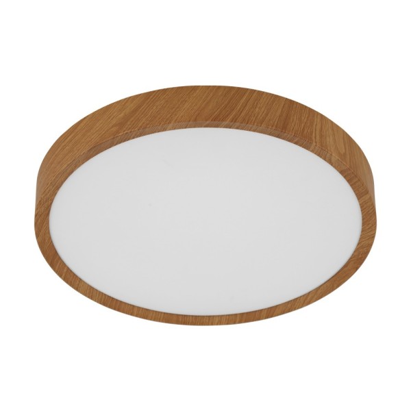 Plafoniera MUSURITA 98601 EGLO, LED 14.6W, 1600lm, 3000K, Ø340mm, Plastic, Otel, Alb - 1
